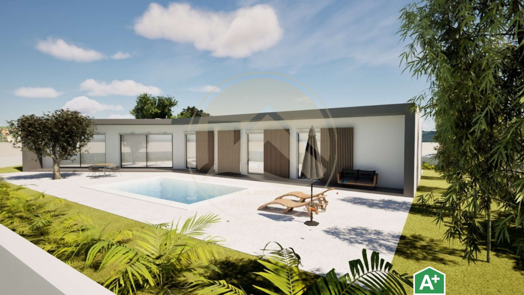 Single-storey 3-bedroom villa with pool - between Foz do Arelho and Caldas da Rainha