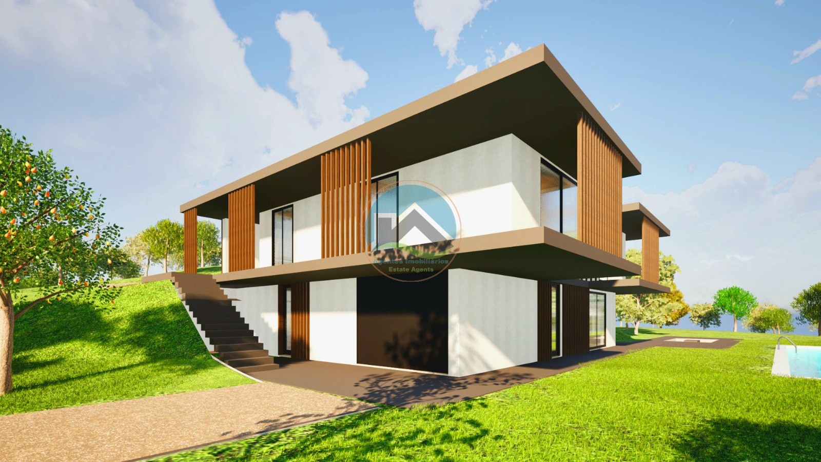 Terreno com Projeto Aprovado para Moradia Contemporânea em Figueiros